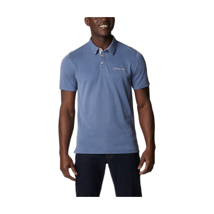 Ανδρικά μπλε polo Columbia Nelson Point