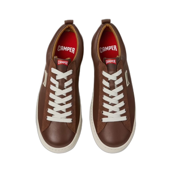 Ανδρικά καφέ sneakers Camper με κορδόνια RunnerFour K101052