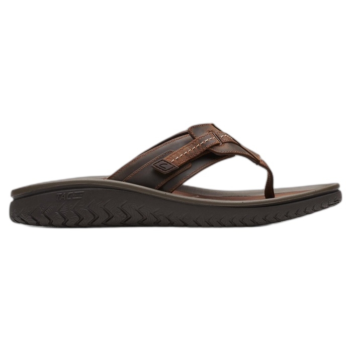 Ανδρικές καφέ σαγιονάρες Clarks με δίχαλο