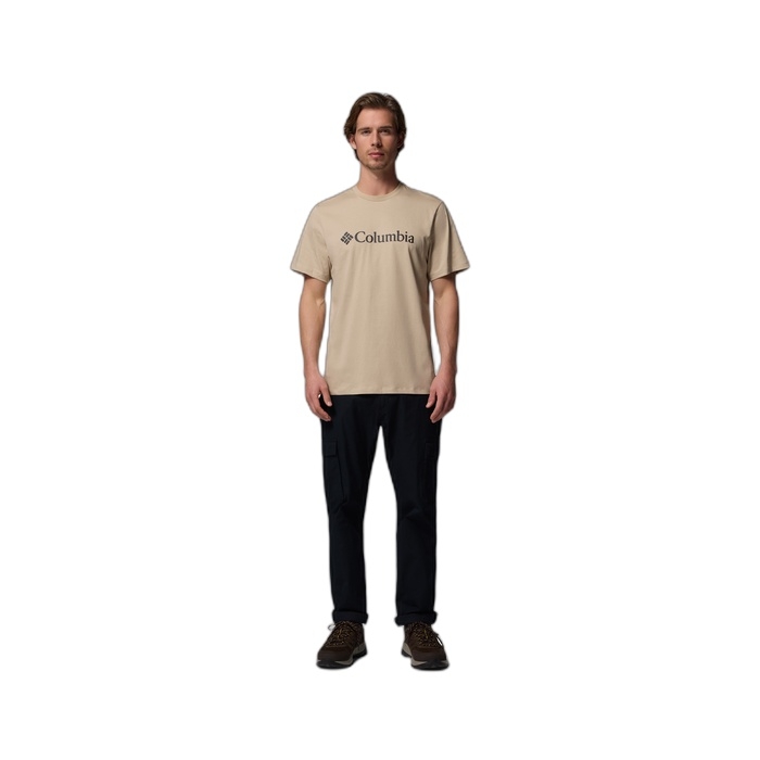 Ανδρικό βαμβακερό μπεζ T-Shirt με λογότυπο 2155001-271