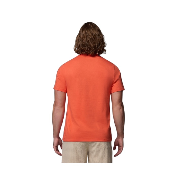 Ανδρικά πορτοκαλί T-shirts Columbia με λογότυπο 2155001-864