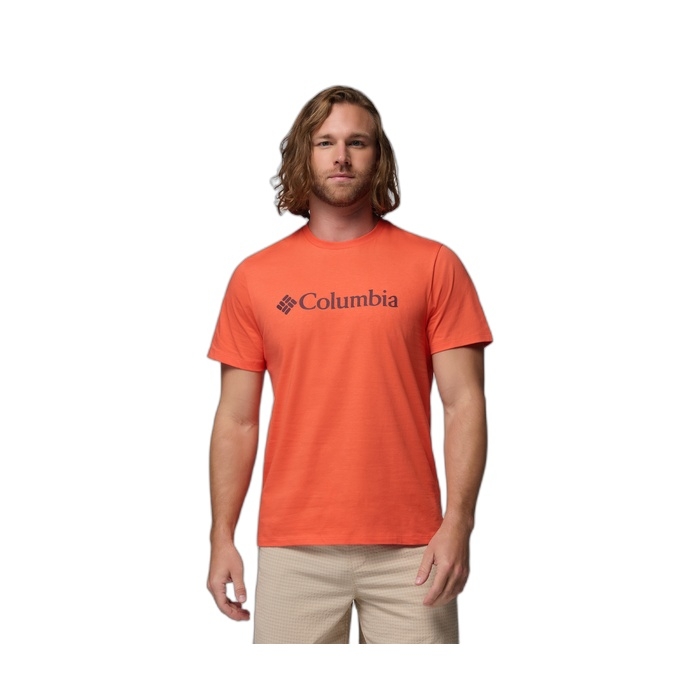Ανδρικό πορτοκαλί T-shirt Columbia με λογότυπο 2155001-864