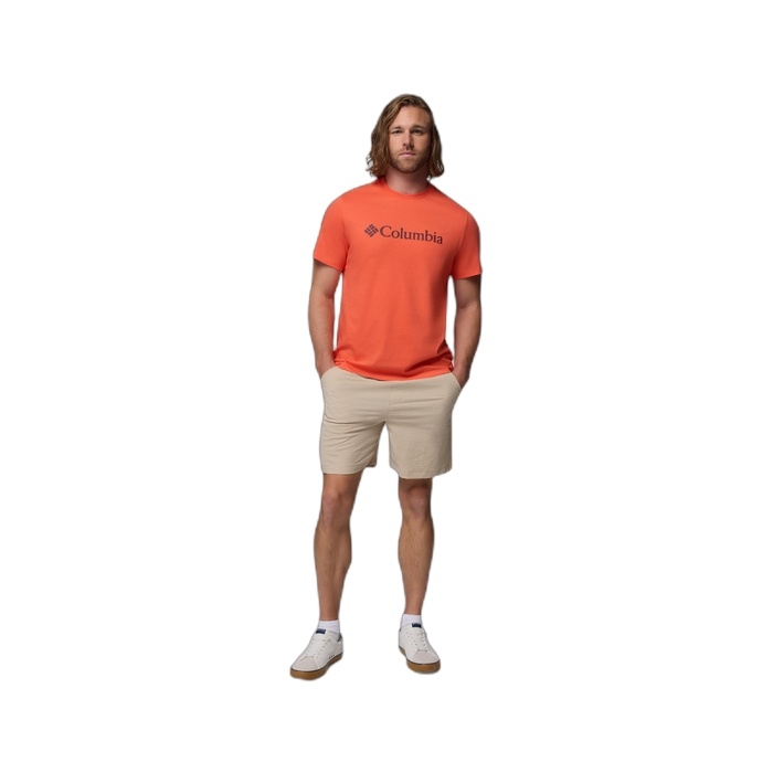 Ανδρικά πορτοκαλί T-shirts Columbia με λογότυπο 2155001-864