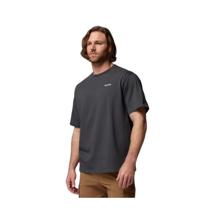 Ανδρικά γκρι T-Shirts Columbia Heavyweight 2155051-011