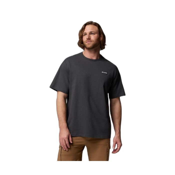Ανδρικά γκρι T-Shirts Columbia Heavyweight 2155051-011