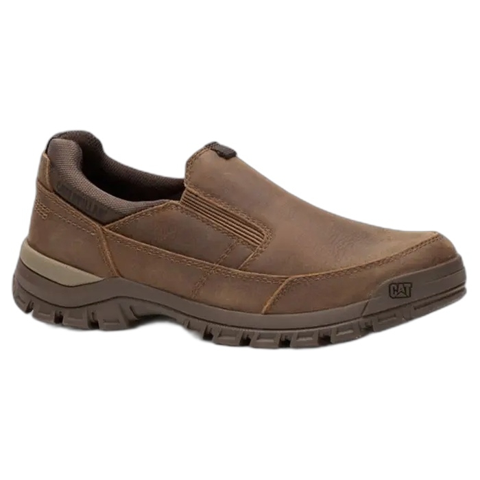 Καφέ ανδρικά παπούτσια slip on CAT