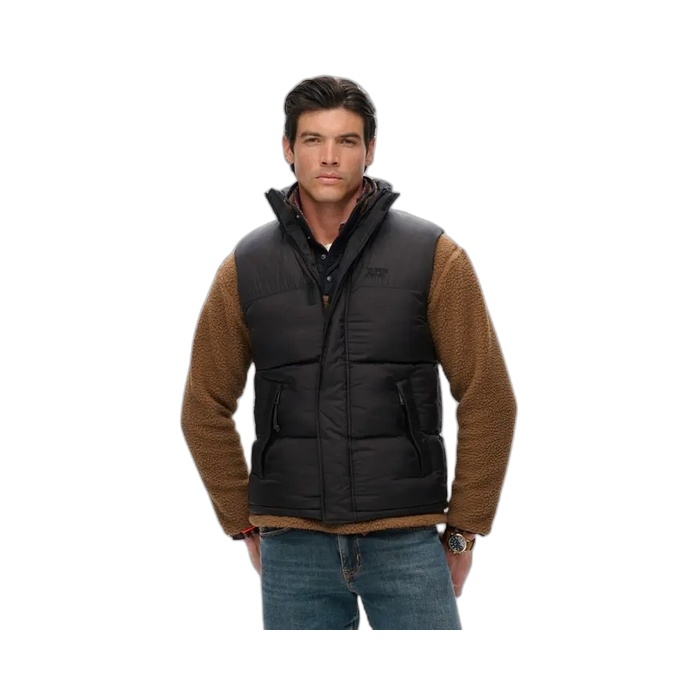 Ανδρικά μαύρα γιλέκα Superdry