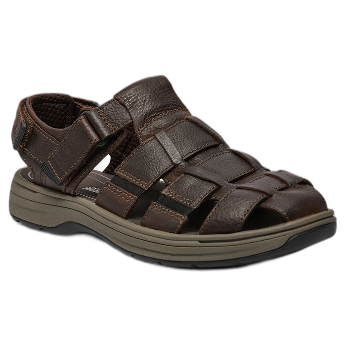 Ανδρικά δερμάτινα κλειστά πέδιλα Clarks Saltway Cove Dark Brown 26176900