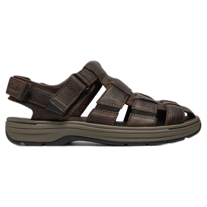 Ανδρικά δερμάτινα κλειστά πέδιλα Clarks Saltway Cove Dark Brown 26176900