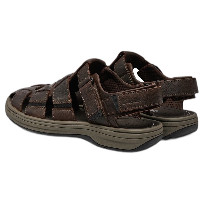 Ανδρικά δερμάτινα κλειστά πέδιλα Clarks Saltway Cove Dark Brown 26176900
