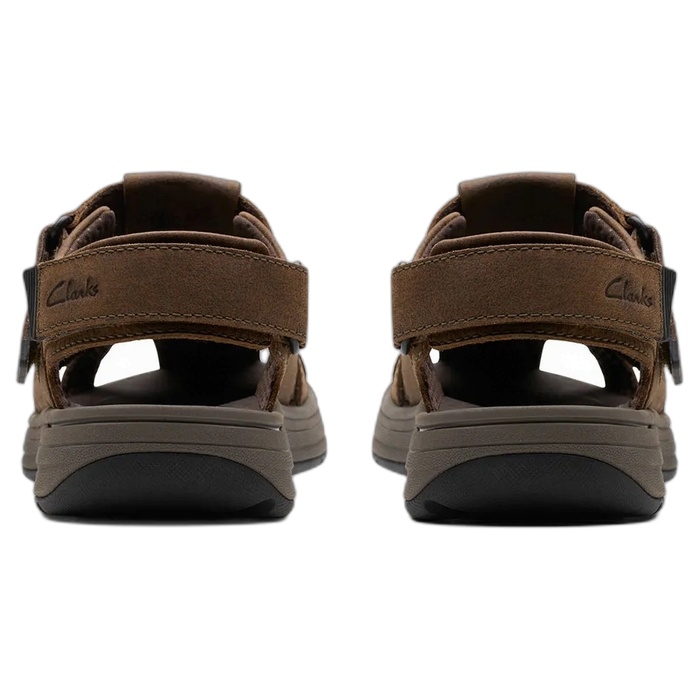 Ανδρικά δερμάτινα κλειστά πέδιλα Clarks Saltway Cove Dark Brown 26176900