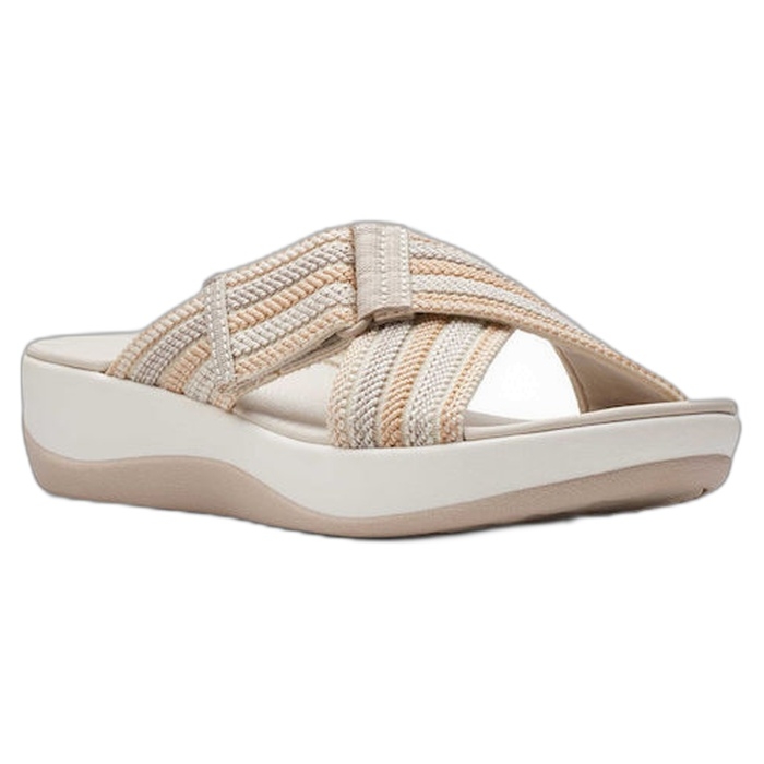 Γυναικεία μπεζ παντοφλάκια Clarks arla wave