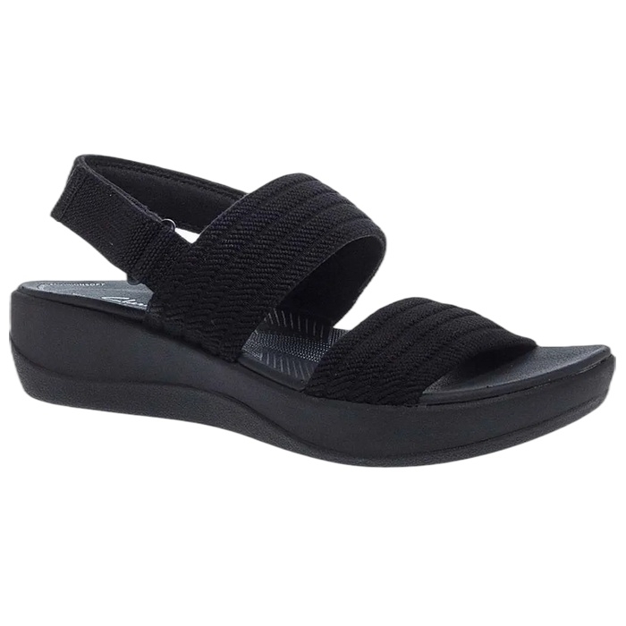 Μαύρες γυναικείες πλατφόρμες Clarks για το Καλοκαίρι Arla Stroll Black 26177184