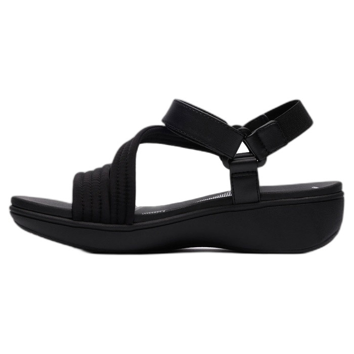 Clarks Μαύρο γυναικείο πέδιλο με βέλτρο Brinkley Rae Sun 26186834