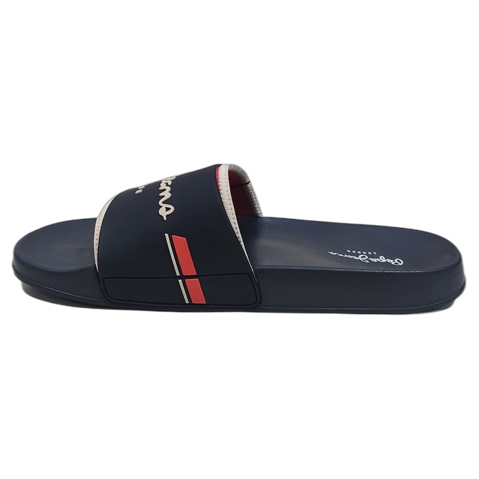 Ανδρικές πλαστικές σαγιονάρες Pepe Jeans Slider glam σε μπλε χρώμα