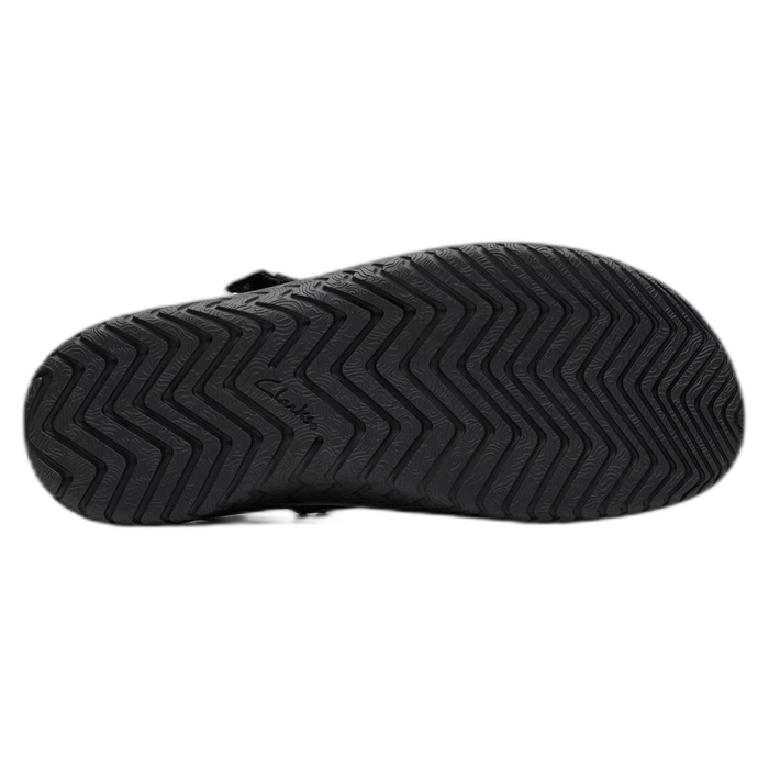 Ανδρικά δερμάτινα πέδιλα Clarks Wesley Shore Black 26182010