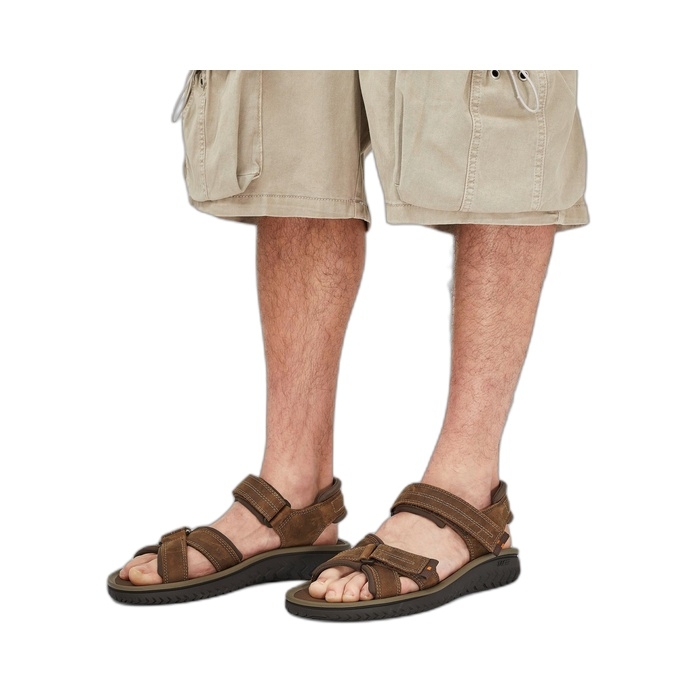 Clarks ανδρικά Καλοκαιρινά καφέ σανδάλια wesley shore Beeswax 26182009