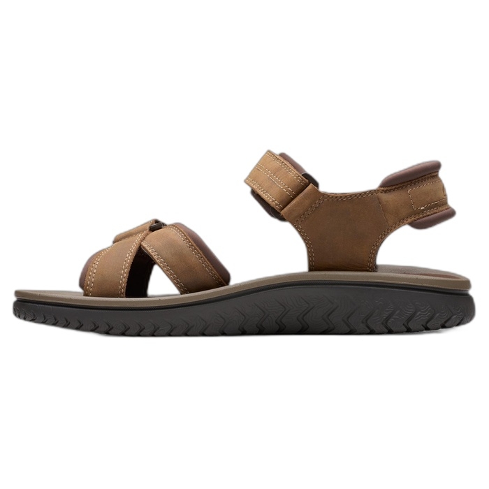 Clarks ανδρικά Καλοκαιρινά καφέ σανδάλια wesley shore Beeswax 26182009