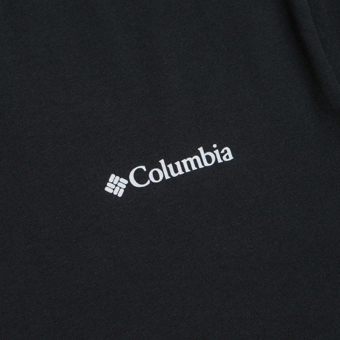 Ανδρική μαύρη μπλούζα Columbia με στάμπα στην πλάτη 2155021-012