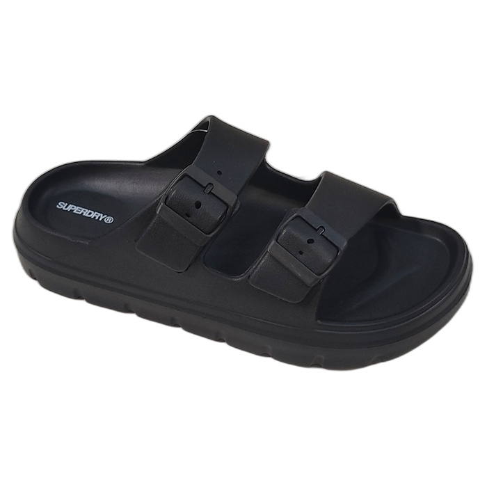 Γυναικείες μαύρες πλαστικές παντόφλες Superdry SDSS26280A