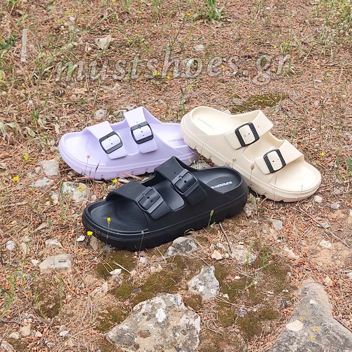 Γυναικεία Καλοκαιρινά πλαστικά σανδάλια Superdry με αγκράφες