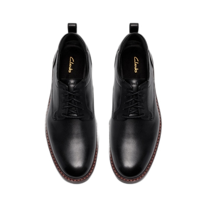 Ανδρικά μαύρα παπούτσια derby Clarks Aldwin2 26327156