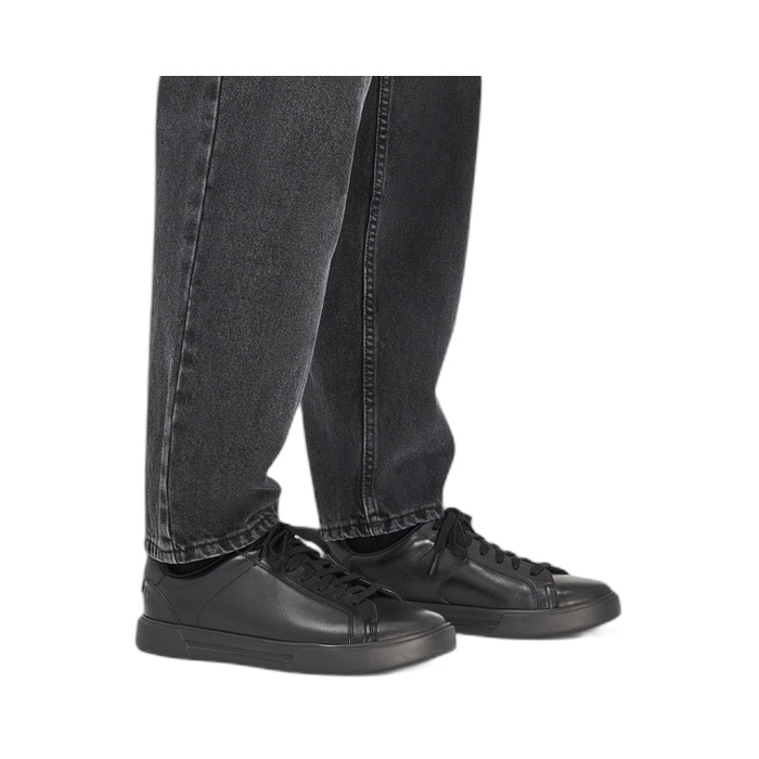 Clarks ανδρικά μαύρα sneakers Romsey Lace Black 26182591