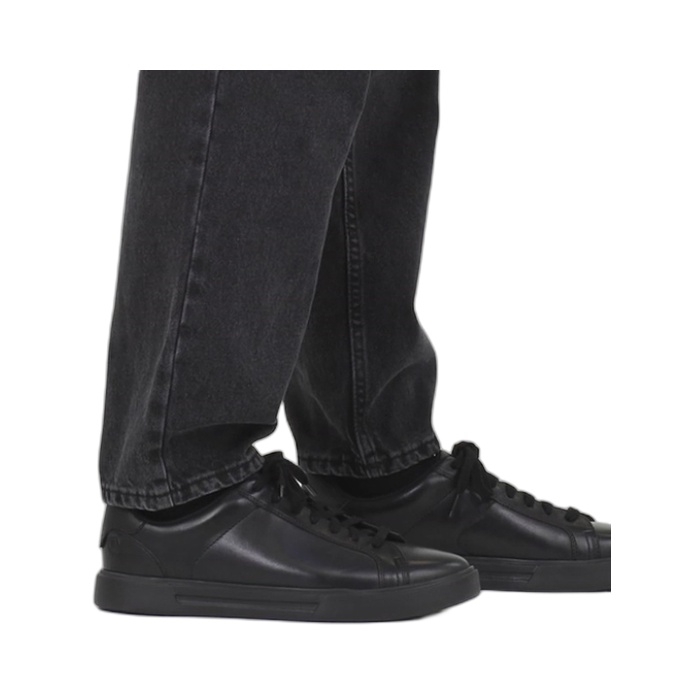 Clarks ανδρικά μαύρα sneakers Romsey Lace Black 26182591