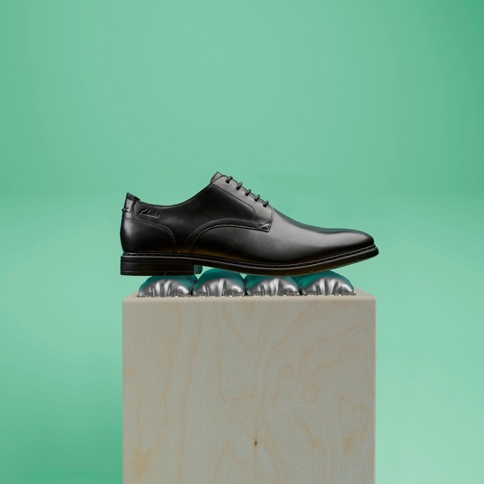 Ανδρικά μαύρα Clarks Banbury Derby Black 26183659