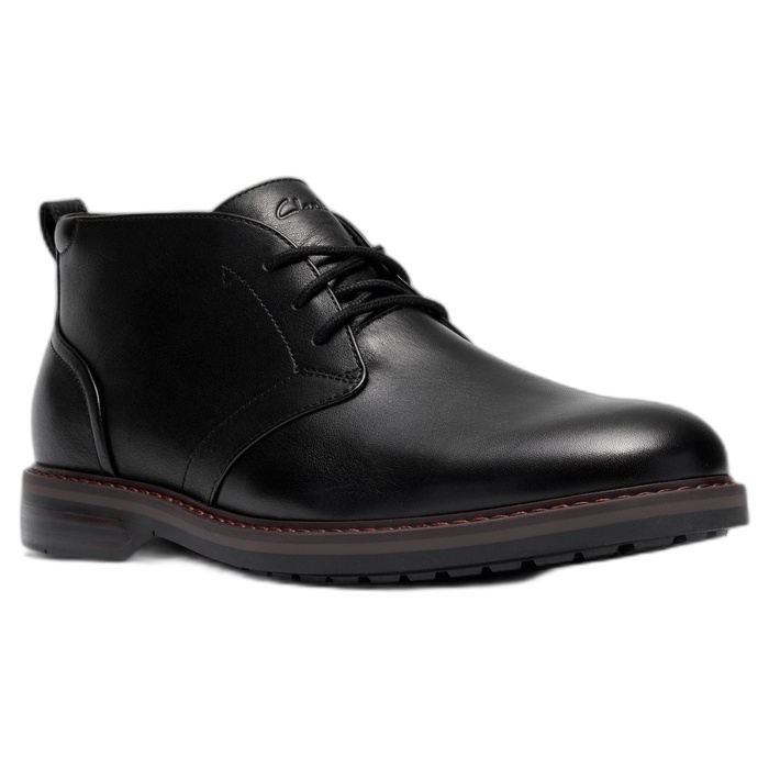 Ανδρικά μαύρα μποτάκια Clarks Aldwin2 Chukka 26329522