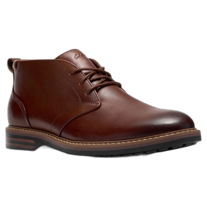 Ανδρικό καφέ ταμπά μποτάκι Clarks Aldwin2 chukka Tan 26320116