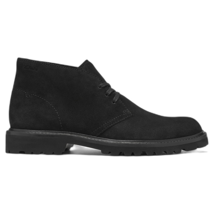 Μαύρα ανδρικά suede μποτάκια Clarks Berwick Suede 26320306