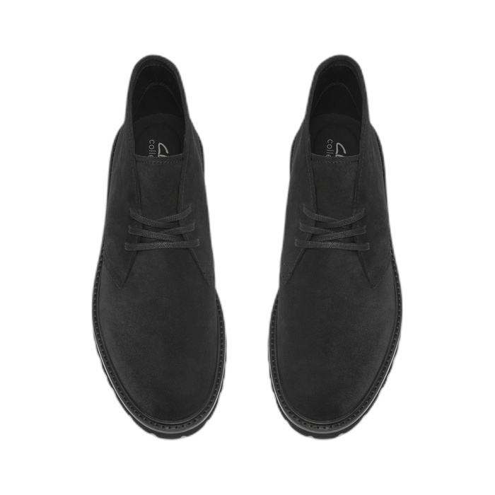 Μαύρα ανδρικά suede μποτάκια Clarks Berwick Suede 26320306