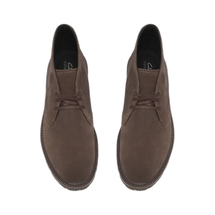 Clarks καφέ ανδρικά μποτάκια Berwick DB Suede 26327461