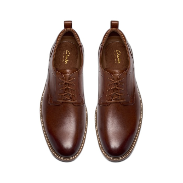 Ανδρικά παπούτσια ταμπά Clarks Aldwin2 Derby Tan 26320300
