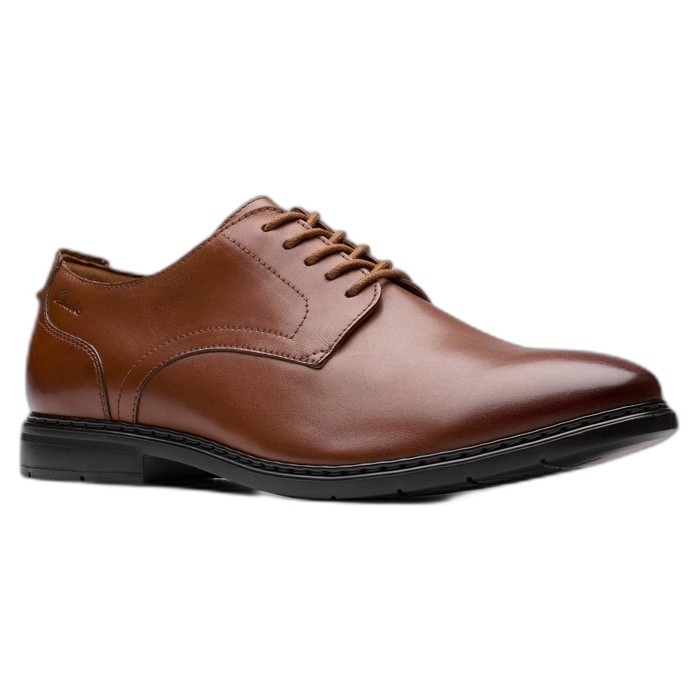 Ανδρικά παπούτσια καφέ Clarks Badbury Derby Tan 26183870