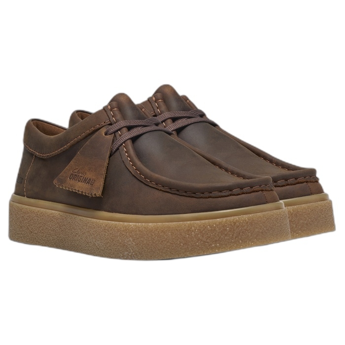 Ανδρικά καφέ casual παπούτσια Clarks Boxbee Wall 26328023