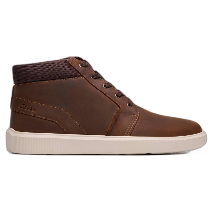 Ανδρικά καφέ μποτάκια Clarks Brodin Mid Beeswax 26185511