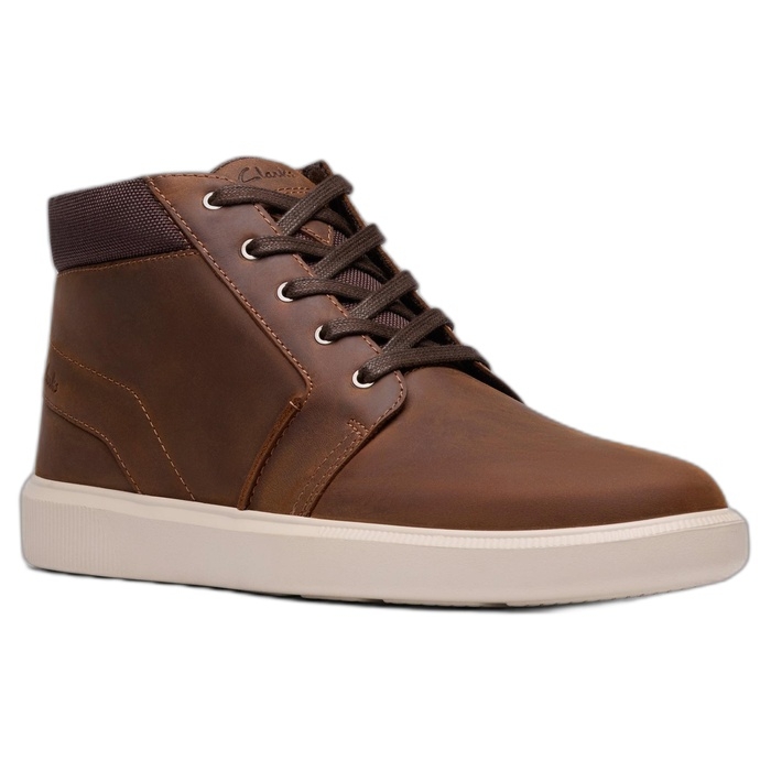 Ανδρικά καφέ μποτάκια Clarks Brodin Mid Beeswax 26185511