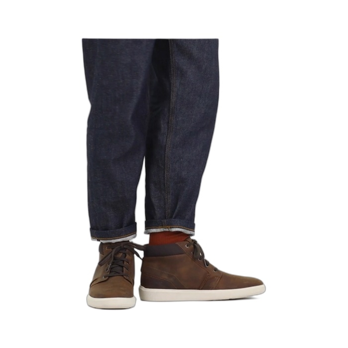 Ανδρικό καφέ μποτάκι Clarks Brodin Mid Beeswax 26185511