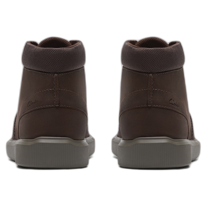 Ανδρικά καφέ μποτάκια Clarks Brodin Mid Dark Brown 26185512