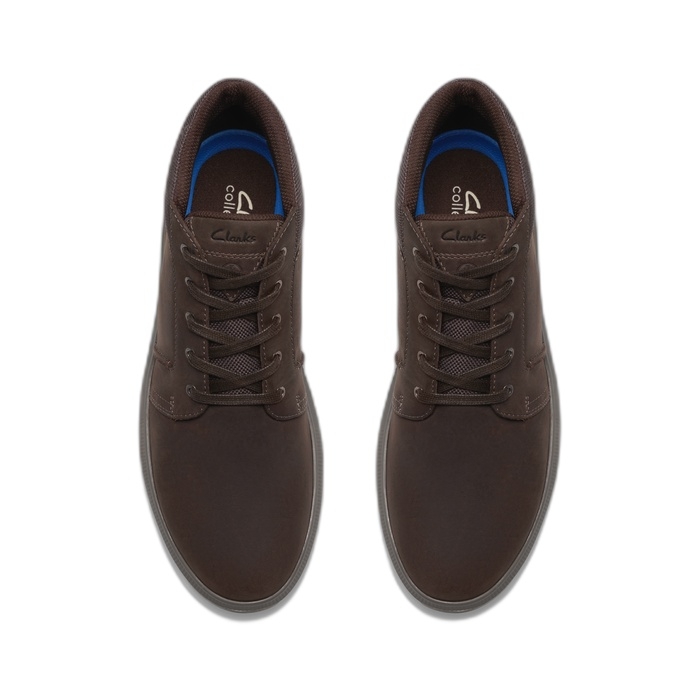 Ανδρικά καφέ μποτάκια Clarks Brodin Mid Dark Brown 26185512