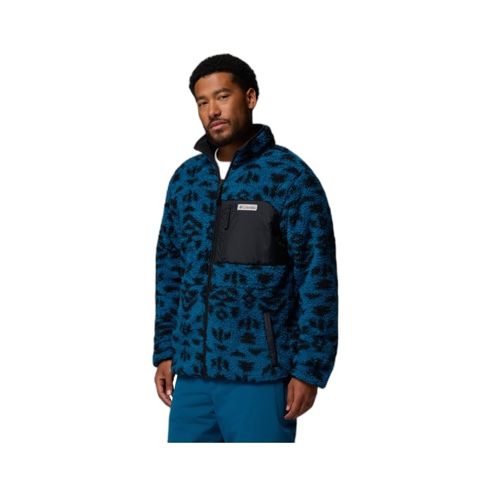 Ανδρική μπλε ζακέτα Columbia Fleece που γυρίζει το μέσα έξω 2135651-442