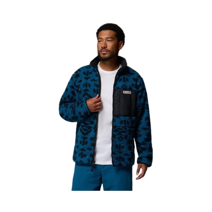 Ανδρική μπλε ζακέτα Columbia Fleece που γυρίζει το μέσα έξω 2135651-442