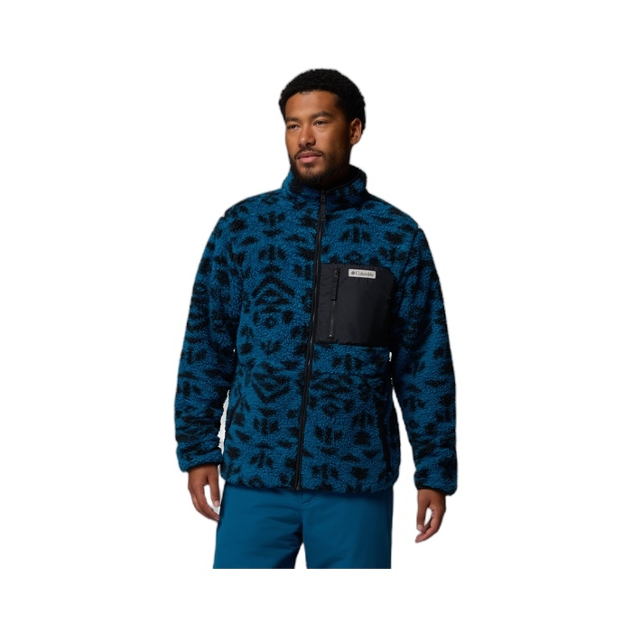 Ανδρική μπλε ζακέτα Columbia Fleece που γυρίζει το μέσα έξω 2135651-442