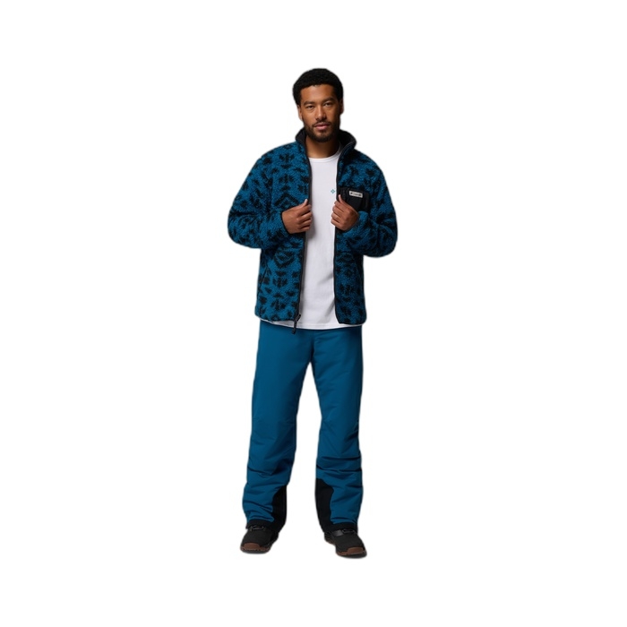 Ανδρική μπλε ζακέτα Columbia Fleece που γυρίζει το μέσα έξω 2135651-442