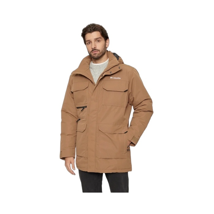 Ανδρικό μπουφάν Columbia Parka Landroamer σε ανοιχτό καφέ χρώμα 2088041-257