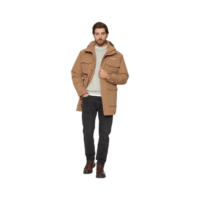 Ανδρικό μπουφάν Columbia Parka Landroamer σε ανοιχτό καφέ χρώμα 2088041-257