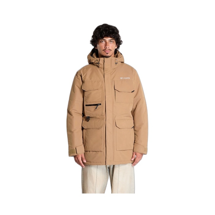 Ανδρικό μπουφάν Columbia Parka Landroamer σε ανοιχτό καφέ χρώμα 2088041-257