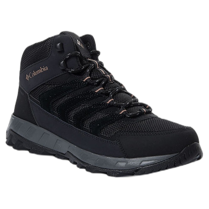 Ανδρικά αδιάβροχα μαύρα μποτάκια Columbia Strata Trail Mid 2076861-010